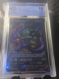 Pokemon Garbodor V Ultra Rare Holo SWSH07 Evolving Skies 100/203 BCCG 10 - Image 1