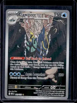 2025 Pokemon Mega Evolution Clawitzer Illustration Rare #141/132 - Image 1