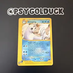 Pokemon Dewgong 7/144 Skyridge Non-HOLO Rare EX A21 - Image 1
