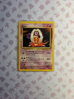 Pokemon TCG Jynx Base Set 31/102 Regular Unlimited Uncommon - Image 1