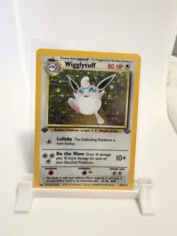 Pokemon TCG Wigglytuff Jungle 16/64 1st Edition Holo Rare LP - Image 1