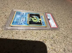 1996 Pokemon Base Set Japanese No Rarity Symbol #130 Gyarados PSA 5 - Image 2