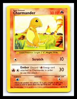 💥 Charmander | Pokemon TCG 1999 | (Base Set) Non Holo Vintage # 46/102 - Image 1