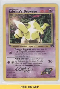 Sabrina's Drowzee Pokemon Gym Challenge #95 2000 READ 0a1 - Image 1