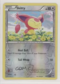 Skitty Reverse Foil Pokemon XY Base Set #104 - Image 1