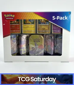 2021 POKEMON TCG KANTO POWER 5-PACK MINI TINS WITH 4 PROMOS SEALED - Image 1