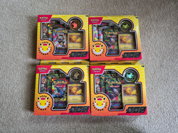 Pokemon Day 2026 Collection small damage on front of lower 2 boxes, set of 4 - Image 1