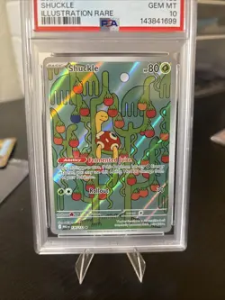 2025 POKEMON MEG EN-MEGA EVOLUTION ILLUSTRATION RARE #136 SHUCKLE PSA 10 - Image 3