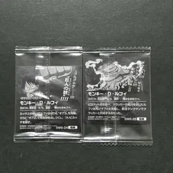 S4910 Luffy Gear 3 & 4 HOLO Japanese One Piece Wafer Stickers SEALED F12 - Image 2
