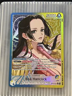 One Piece The Azure Sea’s Seven OP14-041 Boa Hancock Alt Art Leader English NM - Image 1