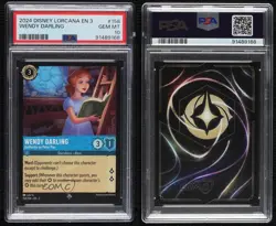 2023 Disney Lorcana - Into The Inklands 3 Wendy Darling #158 PSA 10 - Image 3