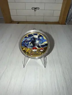 Pokemon Mewtwo The Movie Collectible Coin Gold Metal Medallion Pokemon TCG - Image 1
