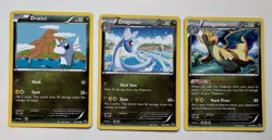 Dragonite 51/108 Dragonair 50/108 Dratini Roaring Skies LP Pokemon TCG - Image 1