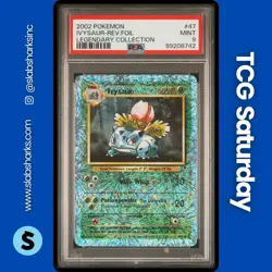 2002 POKEMON LEGENDARY COLLECTION #47/110 IVYSAUR REVERSE HOLO PSA 9 - Image 1