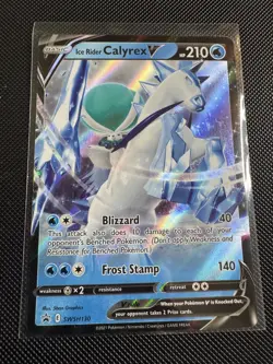 Pokemon TCG Pokemon Ice Rider Calyrex V Promo Holo - Image 1