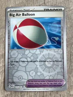 Pokemon TCG 155/165 Uncommon Big Air Balloon SV: Scarlet & Violet 151 NM/M - Image 1