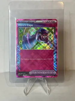 Pokemon TCG Hero's Cape # 152/162 SV05: Temporal Forces ACE SPEC NM - Image 1