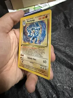 Pokemon TCG Machamp Holo Rare 1st Edition Base Set 8/102 - Image 4