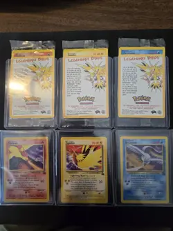 Pokemon Legendary Birds Black Star Promo Sealed And Unsealed - Image 1