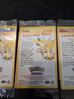 Pokemon Legendary Birds Black Star Promo Sealed And Unsealed - Image 4