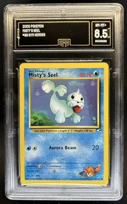 2000 Pokemon Gym Heroes Misty's Seel #88/132 GMA 8.5 - Image 1