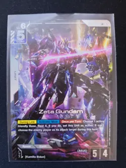 Gundam TCG Card Game Dual Impact GD02-069 LR+ Zeta Gundam NM Alt Art English NM - Image 1