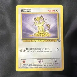 FRENCH Meowth 56/64 Jungle Set - Common Pokemon Card - Image 1