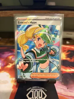 Pokemon TCG Trainer Emcee's Hype Ultra Rare Holo Card 220/182 CO29 - Image 1
