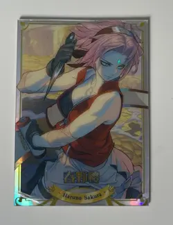 Sakura Acrylic Secretly Fascinated Waifu Card Naruto - Image 1