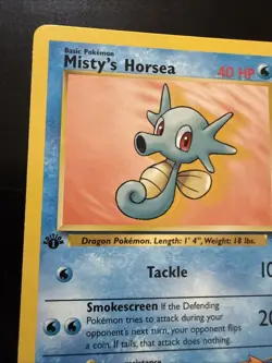 Misty's Horsea 86/132 1st Edition - Gym Heroes Set - Pokemon Card - Excellent - Image 2