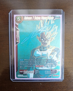 Universe 7 Saiyan Prince Vegeta (SPR) TB1-004 Dragon Ball Super TCG Card - Image 1