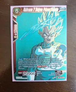 Universe 7 Saiyan Prince Vegeta (SPR) TB1-004 Dragon Ball Super TCG Card - Image 3