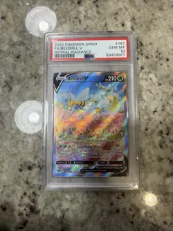 Pokemon TCG Beedrill V Astral Radiance Alternative Art Card 161/189 PSA 10 - Image 1
