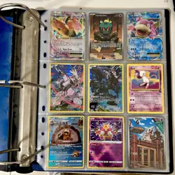 Huge Binder Collection Lot of 180 Pokemon Card Mixed EX Holo Rare Zekrom Palkia - Image 1
