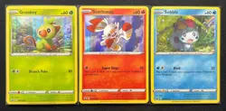 Grookey Scorbunny Sobble SWSH001 SWSH002 SWSH003 Standard Size Pokemon Card - Image 1