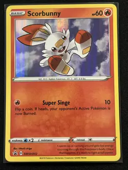 Grookey Scorbunny Sobble SWSH001 SWSH002 SWSH003 Standard Size Pokemon Card - Image 4