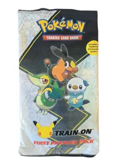 Pokemon First Partner Pack - Unova 2-Booster Packs Sealed w 3 BIG cards & Binder 820650809644 - Image 1