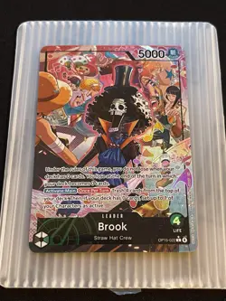 Brook OP15-022 Alt Art Leader Adventure on Kami's Island ONE PIECE Card English - Image 2