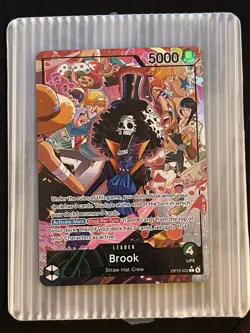 Brook OP15-022 Alt Art Leader Adventure on Kami's Island ONE PIECE Card English - Image 3