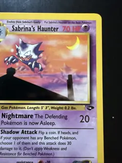 Pokemon TCG Sabrina's Haunter Gym Challenge 1st Edition Card 55/132 LP - Image 3