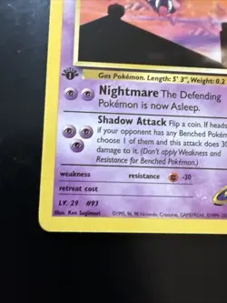 Pokemon TCG Sabrina's Haunter Gym Challenge 1st Edition Card 55/132 LP - Image 5