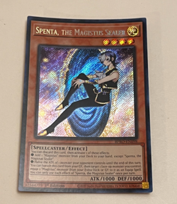 Spenta the Magistus Sealer Secret Rare Yu-Gi-Oh Trading Card - Image 1