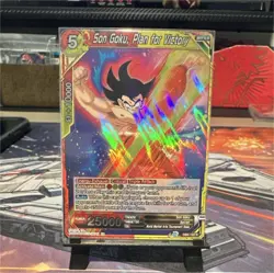 Bandai Son Goku, Plan for Victory Dragon Ball Super Card Game Holo Battle Card - Image 1