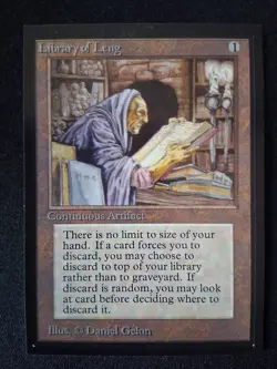 MTG Artist Proof. Library Of Leng. Numbered 3 Of 50. NM. - Image 1
