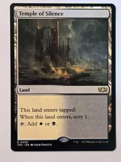 MTG Temple of Silence Tarkir: Dragonstorm Commander 0406 Regular Rare - Image 2