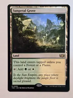 MTG Sunpetal Grove Tarkir: Dragonstorm Commander 0399 Regular Rare - Image 2