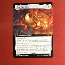 Wizards of the Coast The One Ring Extended Art Artifact Mythic 380 LTR MTG - Image 1
