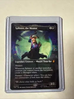 MTG Splinter, the Mentor (Borderless) Commander: Teenage Mutant Ninja Turtles - Image 1