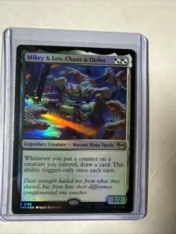 MTG Mikey & Leo, Chaos & Order Teenage Mutant Ninja Turtles Foil - Image 1