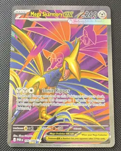 Pokemon Mega Skarmory EX 106/088 Foil Basic 260HP Steel Type Pokemon TCG English - Image 1